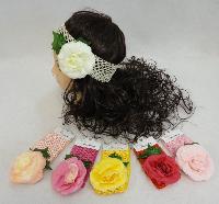 Child's Elastic Head Band with Rose